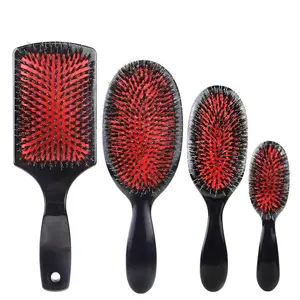 Masterlee Brand Hairdressing Comb Pig Bristle Brush Wet Head Massage Plastic Comb