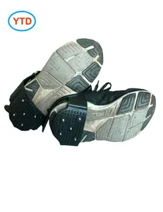 Es Cleat Crampon/Salju Grip Sepatu Cleat dengan 5/10/11/13/19 Paku Berjalan untuk Berjalan Kaki dan Lintas Alam Di Atas Es dan Salju