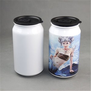 ขายส่งร้อนขายระเหิด350มิลลิลิตรสแตนเลสสีขาวโคล่าถ้วย - Product Image 1