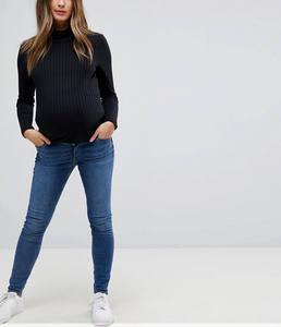 Jeans skinny KY MATERNITY pour femmes, lavage avec ceinture sur le ventre - Product Image 5