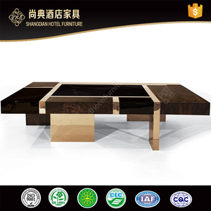 โต๊ะกาแฟไม้สไตล์โมเดิร์นพร้อมฐานโลหะ - Product Image 6