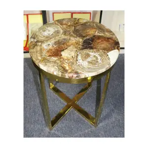 petrified wood mosaic countertop/tabletop