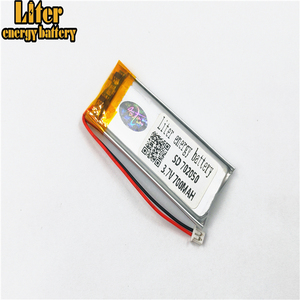 Plug 1,25-2 p 702050 700 mAh 3,7 V rechargeable LiPo battery solar Li ion polymer lithium battery with PCM - Product Image 5