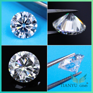 Meilleur moissanite société <span class=keywords><strong>1</strong></span> <span class=keywords><strong>carat</strong></span> coût de moissanite Round Cut poli laboratoire créé diamants moissanite - Product Image 1