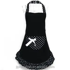 Real cotton Women Ladies Fancy Maid Set Apron Bowknot kitchen apron