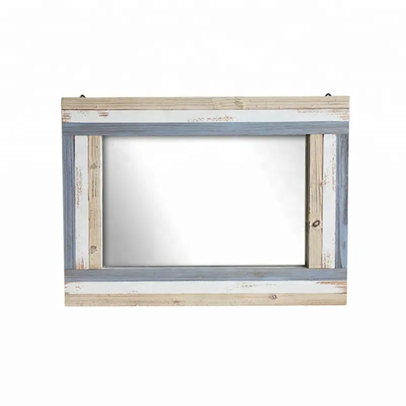 Espelho retangular de madeira para pendurar parede, mais novo espelho retangular, 2022