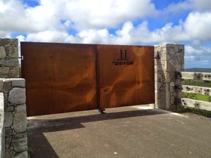 레이저 커트 녹슨 빨간 corten 강철 차도 문 - Product Image 5