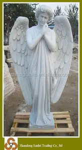 자연 돌 조각 동상 흰 대리석 대천사 판매
