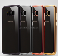 2018 métallique de vente chaude Galvanoplastie plaqué tpu pour samsung galaxy s7 bord s8 s9 plus étui