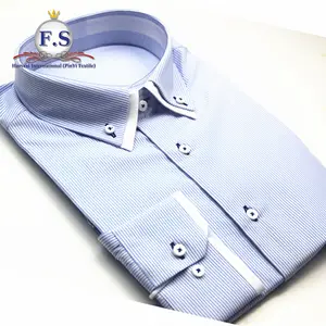 Moda high-end algodão vestido camisa personalizada