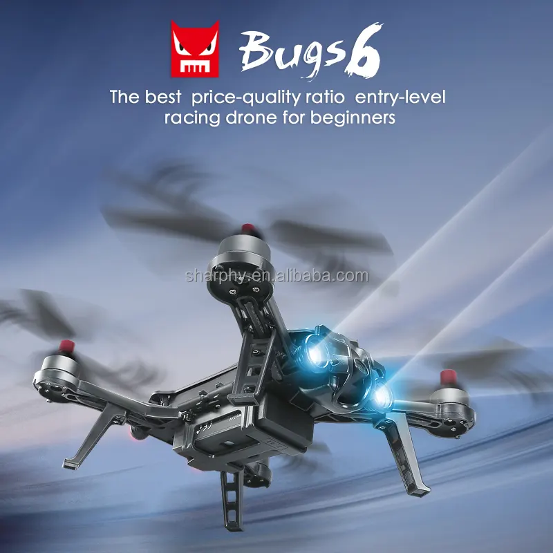 MJX FPV B6/BUG 6 FPV Racing Drone Professional Brushless Motor with 5.8G Real Time Camera & Screen RTF