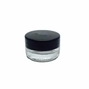 Mini muestra de maquillaje, crema facial cosmético para frasco de vidrio, delineador de ojos, lápiz labial, 3ml