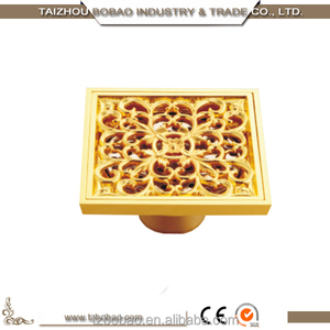 10*10 cmสแควร์โบราณทองเหลืองฝาครอบท่อระบายน้ำกลางแจ้งทองตกแต่งท่อระบายน้ำครอบคลุมท่อระบายน้ำชั้น - Product Image 6