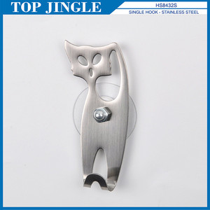 Crochet à ventouse unique en forme de fleur en fil métallique - Product Image 5