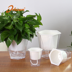 2017 Venta caliente transparente diamante pequeño balcón planta macetas para jardín decoraciones <span class=keywords><strong>de</strong></span> interior - Product Image 1