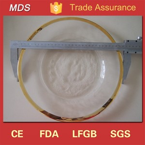 Or jante <span class=keywords><strong>grand</strong></span> décoratif bourgogne chine chargeur plaques - Product Image 1