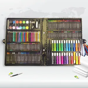 168 Pcs/सेट रोलर कलम रंगीन पेंसिल Crayon मोम और तेल पेंटिंग ब्रश बच्चों ड्राइंग उपकरण