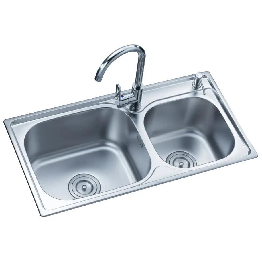 Harga Konsesional Berkualitas Tinggi Undermount Double Bowl Kitchen Sink Grosir Di Cina