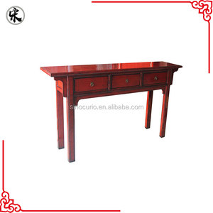 Mesa de <span class=keywords><strong>consola</strong></span> de cajones pintados de salón de madera sólida, reproducción vintage China - Product Image 4