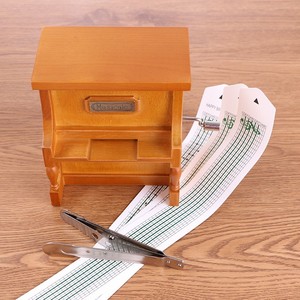 Hand Crank DIY Paper Tape Strip Piano Shape <strong>Music</strong> <strong>Box</strong> With Paper - Product Image 3