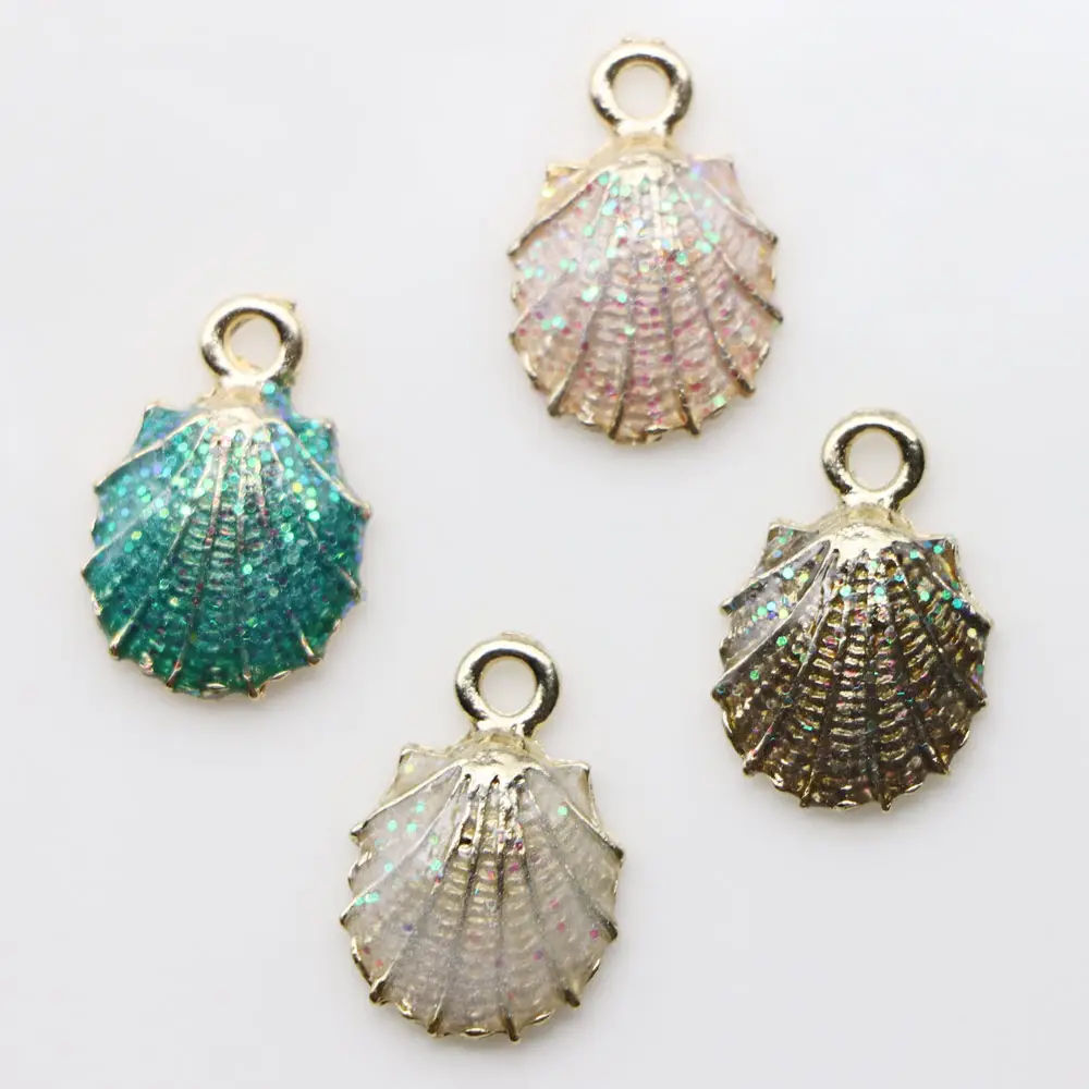 Wholesale Ocean Conch Sea Shell Enamel Charms DIY Bracelet Necklace Jewelry Accessory DIY Craft