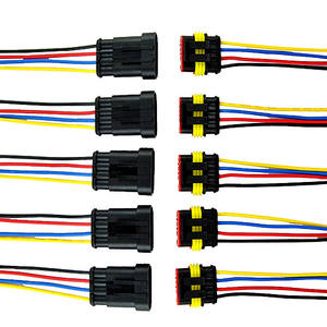 1 2 3 4 5 6 Pin Way Car connettore elettrico impermeabile spina cavo AWG TYCO cablaggio connettore - Product Image 5