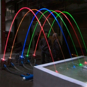 Фонтан с ламинарными насадками с RGB-подсветкой и свободным дизайном - Product Image 2