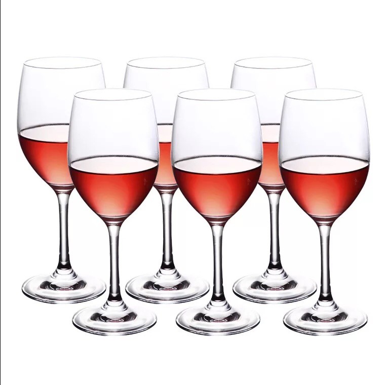 Customized logo design lead free stemless crystal wine glass