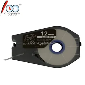 Tương Thích 12Mm * 30M Nhãn Trắng Cáp ID Băng Cassette Cho Máy In MK1500 MK2500