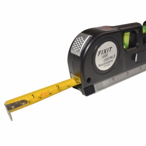 Nouveau niveau laser <span class=keywords><strong>pas</strong></span> <span class=keywords><strong>cher</strong></span>, mètre de mesure horizontale et verticale, ruban de mesure de 8 pieds, aligneur - Product Image 3