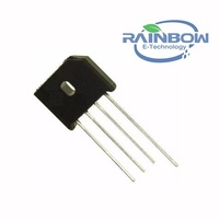 Diode redresseuse en pont KBP206 2A 600V KBP-4 (SIP-4) Monophasée Pleine Onde 2 Ampères 600 Volts KBP 206 en stock