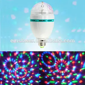 proveedor de china bombilla led de luz de fiesta discoteca efecto a todo color color de la lámpara rota