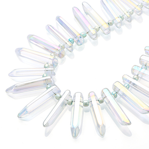 Cột Tinh Thể Tự Nhiên, Pha Lê Điểm Đá, Vàng Bọc Thạch Anh Sticks Điểm Hạt Không Đều - Product Image 5