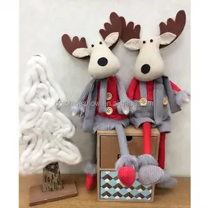 卡通圣诞鹿软毛绒玩具时尚新款礼品毛绒玩具圣诞驯鹿