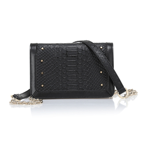 Di design di lusso da donna <span class=keywords><strong>con</strong></span> marchio 100% in vera pelle di cuoio nero borse a tracolla da donna all'ingrosso - Product Image 3
