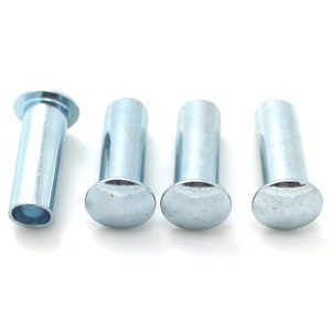 Hillman Group the Hillman 3/16X3/8 en acero <span class=keywords><strong>Remache</strong></span> tubular Chapado en zinc Semitubular Pan Head Remaches DIN 6791 Medio <span class=keywords><strong>agujero</strong></span> hueco - Product Image 3