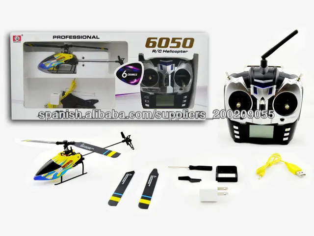 ¡Nuevo! SHtoys 6050 6CH 3D RC helicóptero con giroscopio