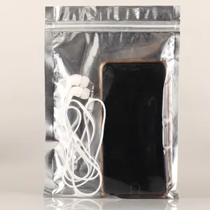 Ver siegel bare Kunststoff-Reiß verschluss tasche Handy zubehör Handy hülle Abdeckung Verpackung Verpackung Tasche