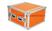 Flight case en aluminium monocouche de 19 pouces pour amplificateur DJ incliné ICTC 12U