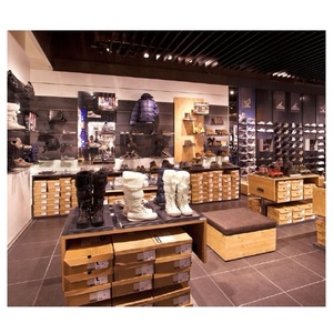 LUX Conceptions de vitrine en bois 2018 personnalisées pour les idées de décoration de magasin de chaussures - Product Image 1