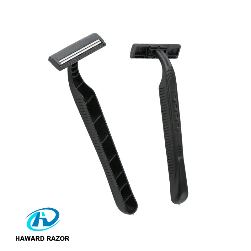 2 Blade Disposable Razor White Plastic Handle Stainless Steel D211 Customized Twin Blade Shaving & Hair Removal Razor Male 570HV