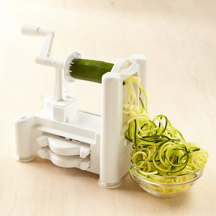 tri-blade vegetable spiral slicer for home use,price manual leafy vegetable cutter,spiral vegetable slicer as seen on tv