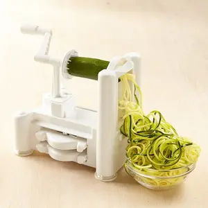 tri-blade vegetable spiral slicer for home use,price manual leafy vegetable cutter,spiral vegetable slicer as seen on tv