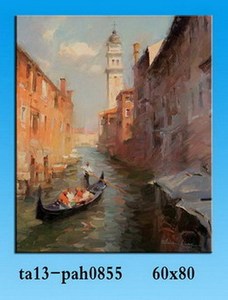 Venta al por mayor Nuevos Productos de Decoración <span class=keywords><strong>Del</strong></span> Hogar Paisaje Marino de la Lona Pintura Al Óleo de Estilo de Oriente medio - Product Image 4