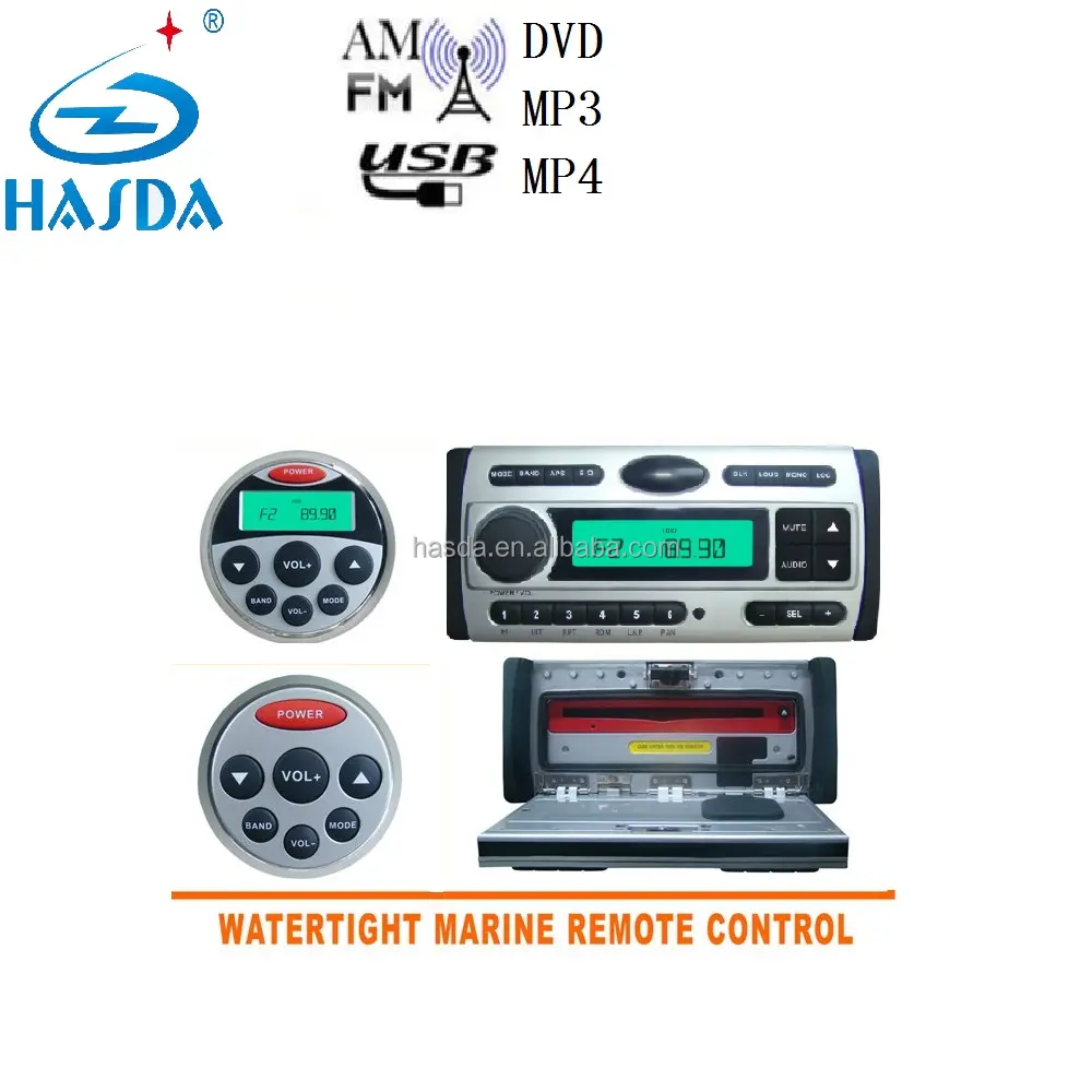 Thâm quyến nhà cung cấp bán buôn không thấm nước biển mp3 CD DVD player FM radio cho xe du sauna spa phòng tắm phòng tắm atv utv