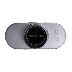 Jtld Flujo de alta calidad 409 Acero inoxidable doble escape silenciador - Product Image 3