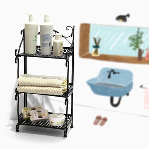 Bán Hot Phổ Biến Kệ Bếp Kim Loại Sắt Lưu Trữ Dây Hiển Thị Kệ - Product Image 3