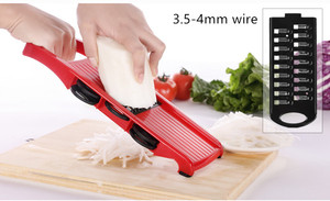 OEM 6 mảnh lưỡi mandoline slicer + 1 julienne Peeler rau Slicer Trái Cây Rau công cụ phụ kiện nhà bếp - Product Image 6