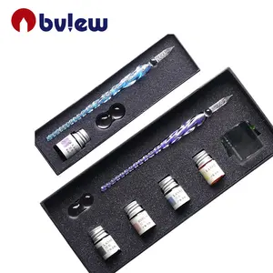 Bview Art Fancy Gift Craft Crystal Glass Dip Pen for Promotion Business Christmas Gift