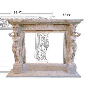 Antiguo figura religiosa <span class=keywords><strong>piedra</strong></span> <span class=keywords><strong>chimenea</strong></span> de mármol para la venta - Product Image 1